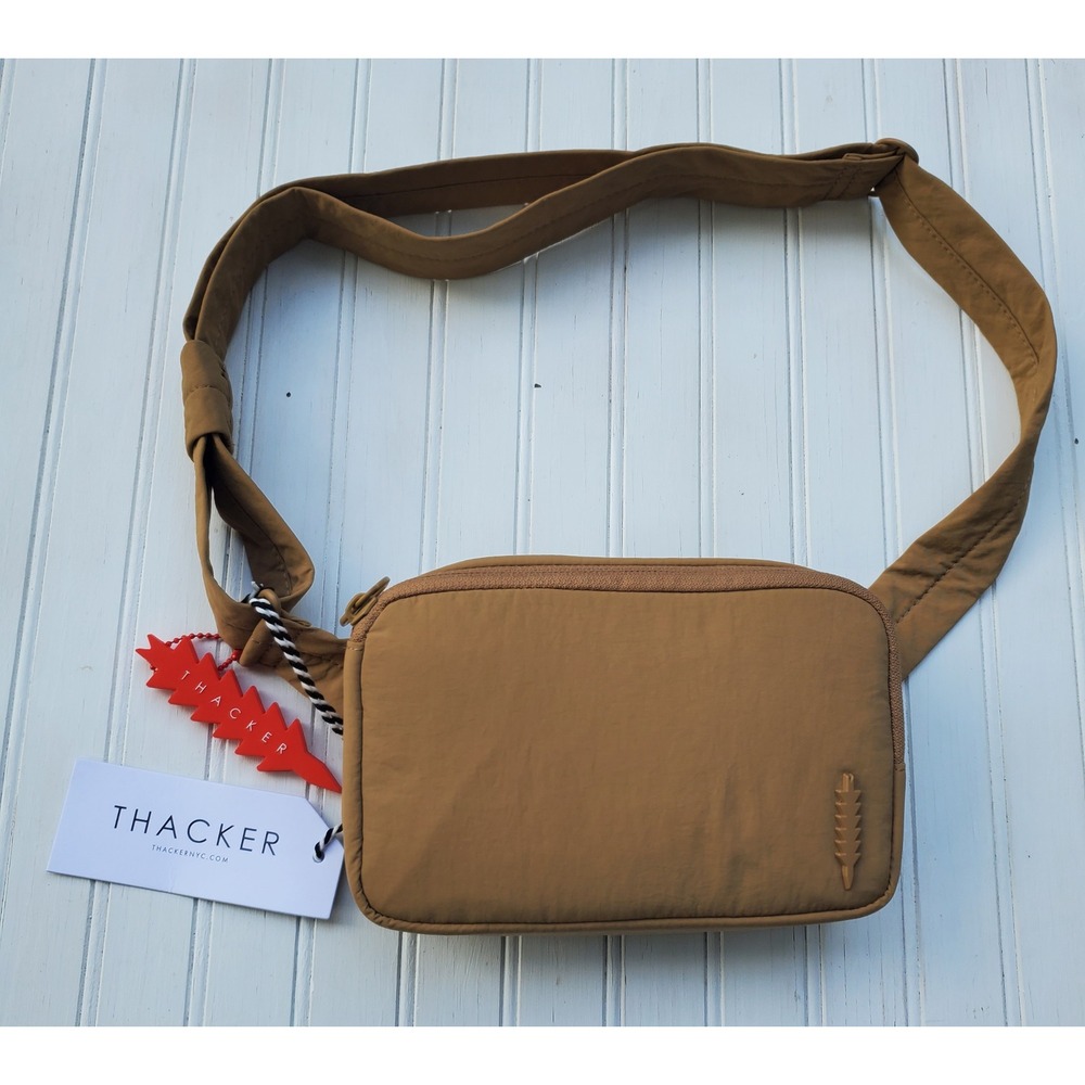 Thacker NYC Sandstone Nylon Belt Bag Crossbody Tan NEW Modern Hip Gropcore